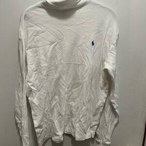 Ralph Lauren Blue Label White Cotton Turtleneck